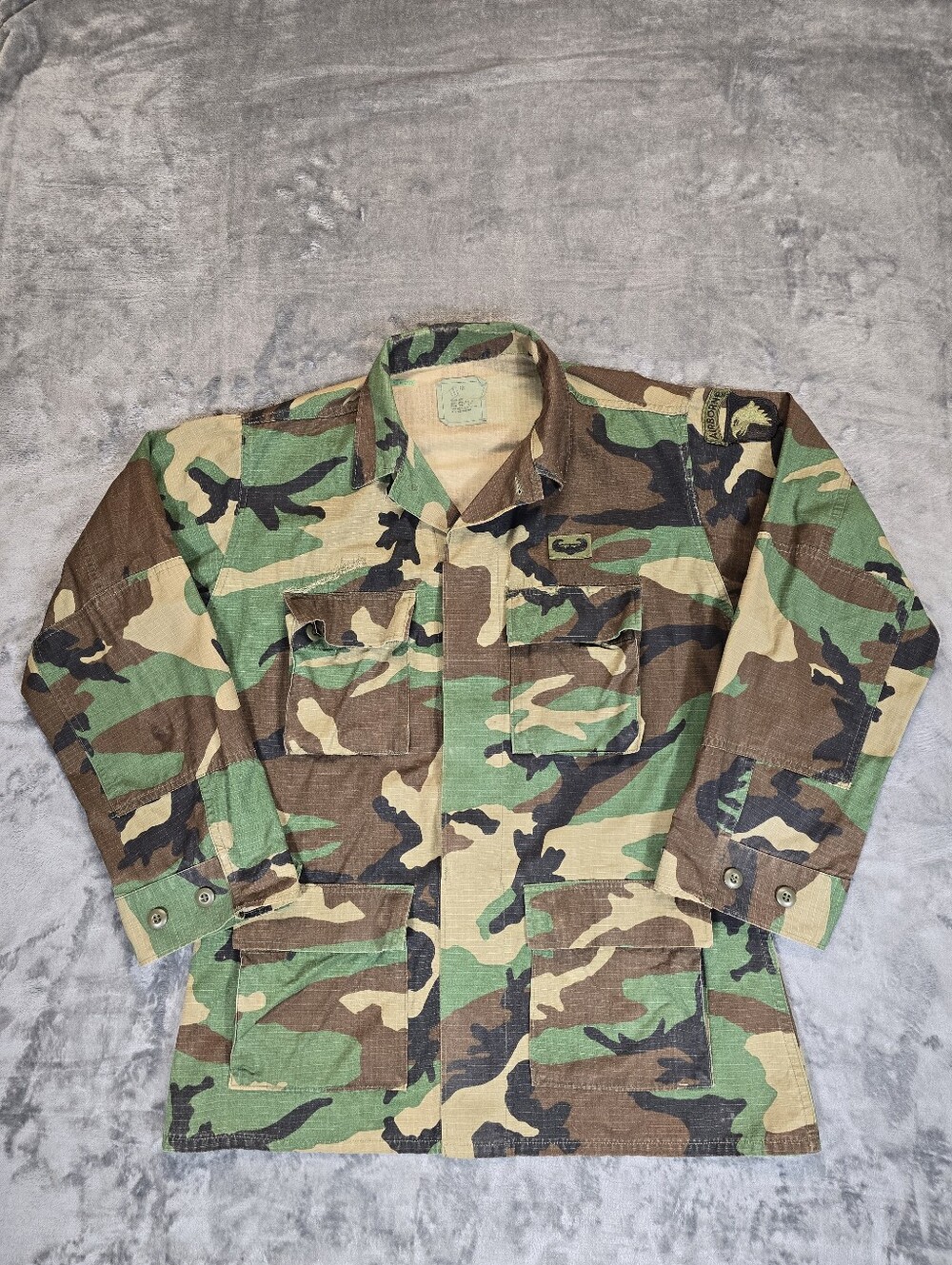 American Apparel Inc US Hot Weather  Camouflage Combat Coat Jacket Size Med